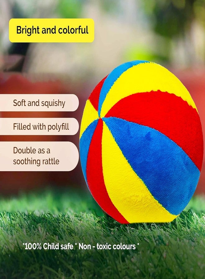 في جراسب كرة خشخيشة ملونة للأطفال من VGRASSP، مقاس 15 سم، بتصميم رانجولي - كرة محشوة ناعمة من القطيفة تصدر صوت خشخشة للأطفال الرضع والصغار - هدية عيد ميلاد رائعة للعناق - اللون حسب المتوفر - Image 5